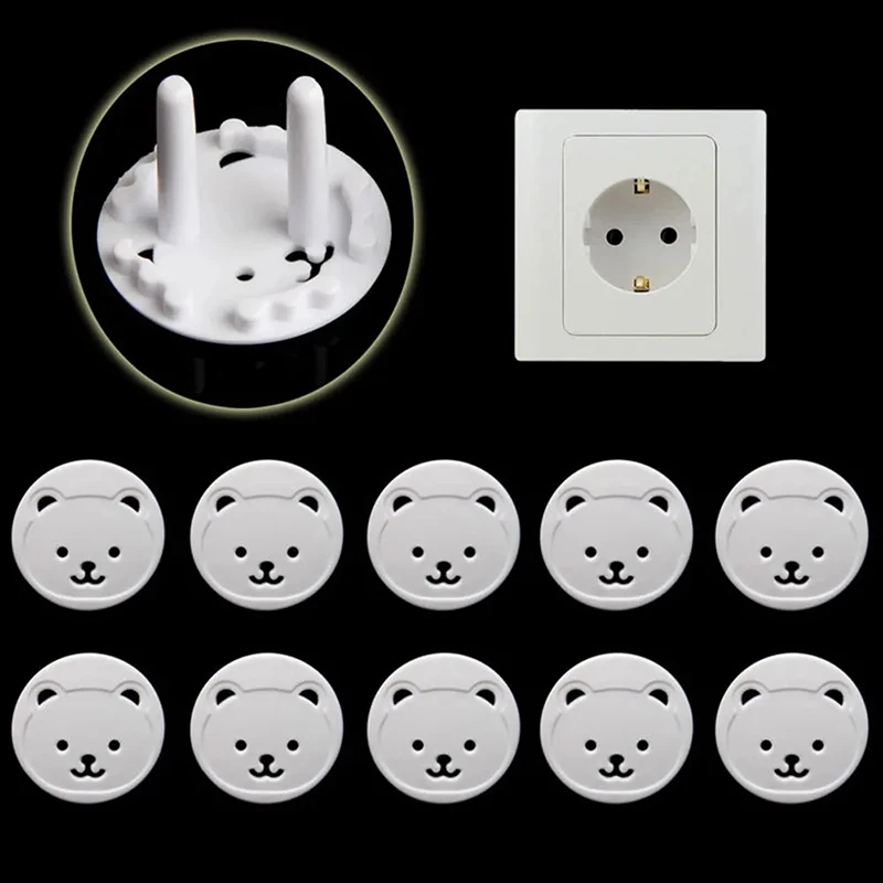 10pcs EU Power Socket Protecti - Outlet Cover Childproof 评论和价格