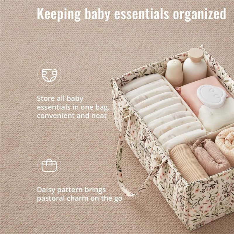 AINY-Floral Diaper Caddy Organ - Baby Nursery Must Haves 评论和价格