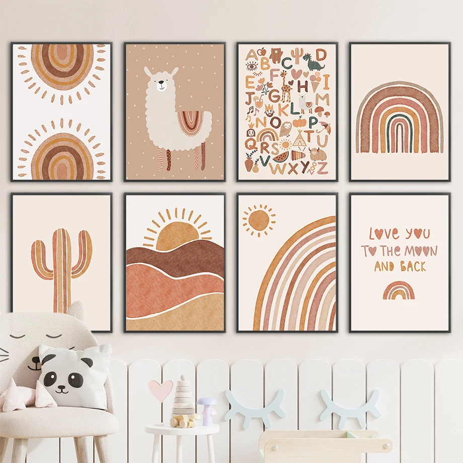 Alpaca Unicorn Sun Rainbow Cac - Baby Unicorn Nursery 评论和价格