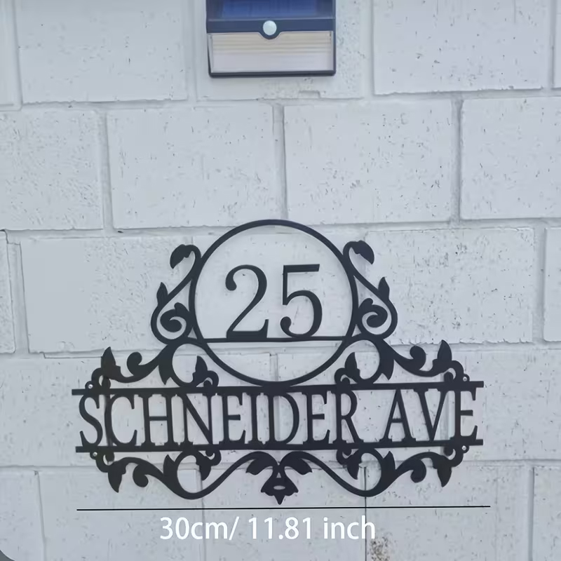 Custom Metal House Number & St - Baby Nursery Name Sign 评论和价格