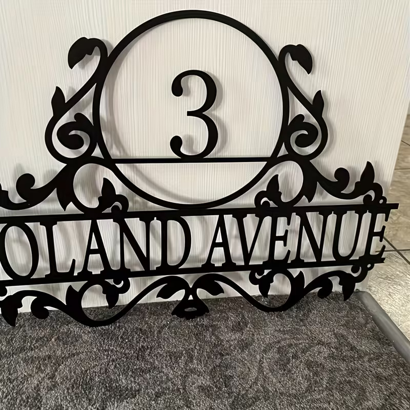 Custom Metal House Number & St - Baby Nursery Name Sign 评论和价格