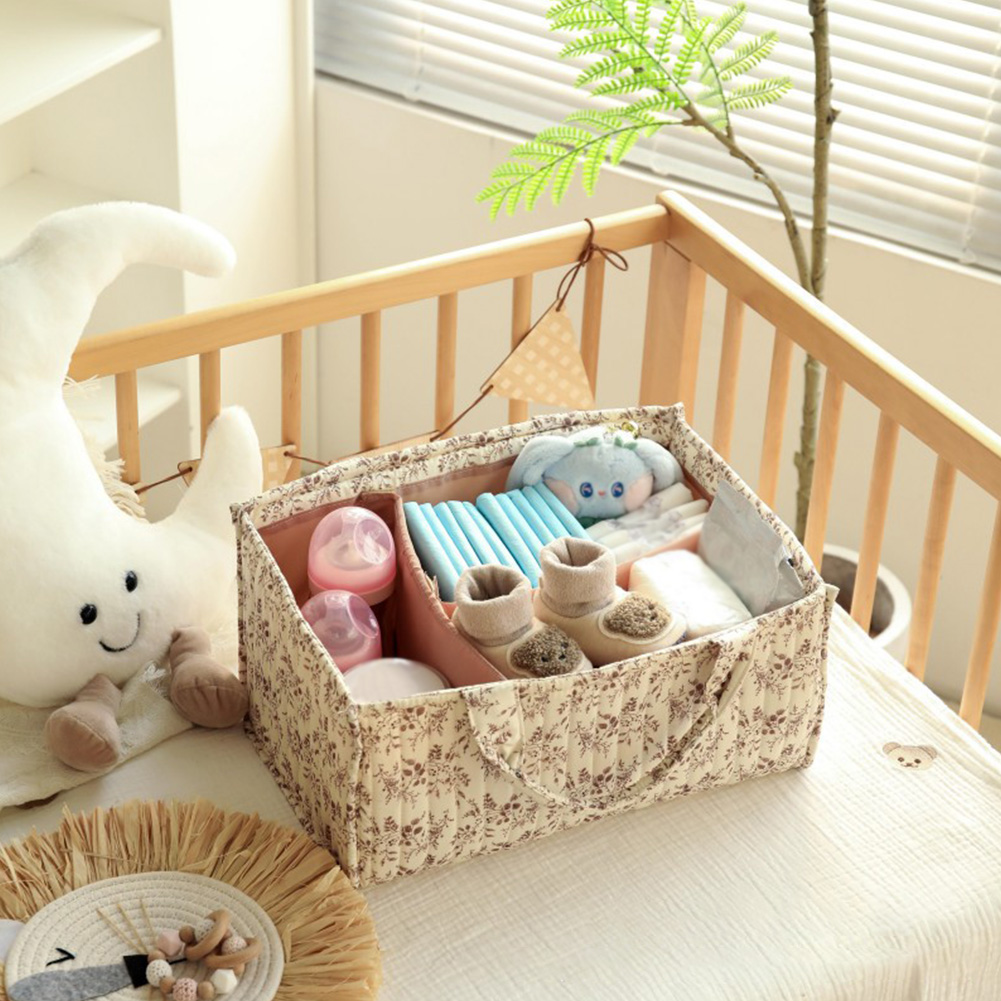 Floral Diaper Caddy Organizer  - Baby Nursery Must Haves 评论和价格