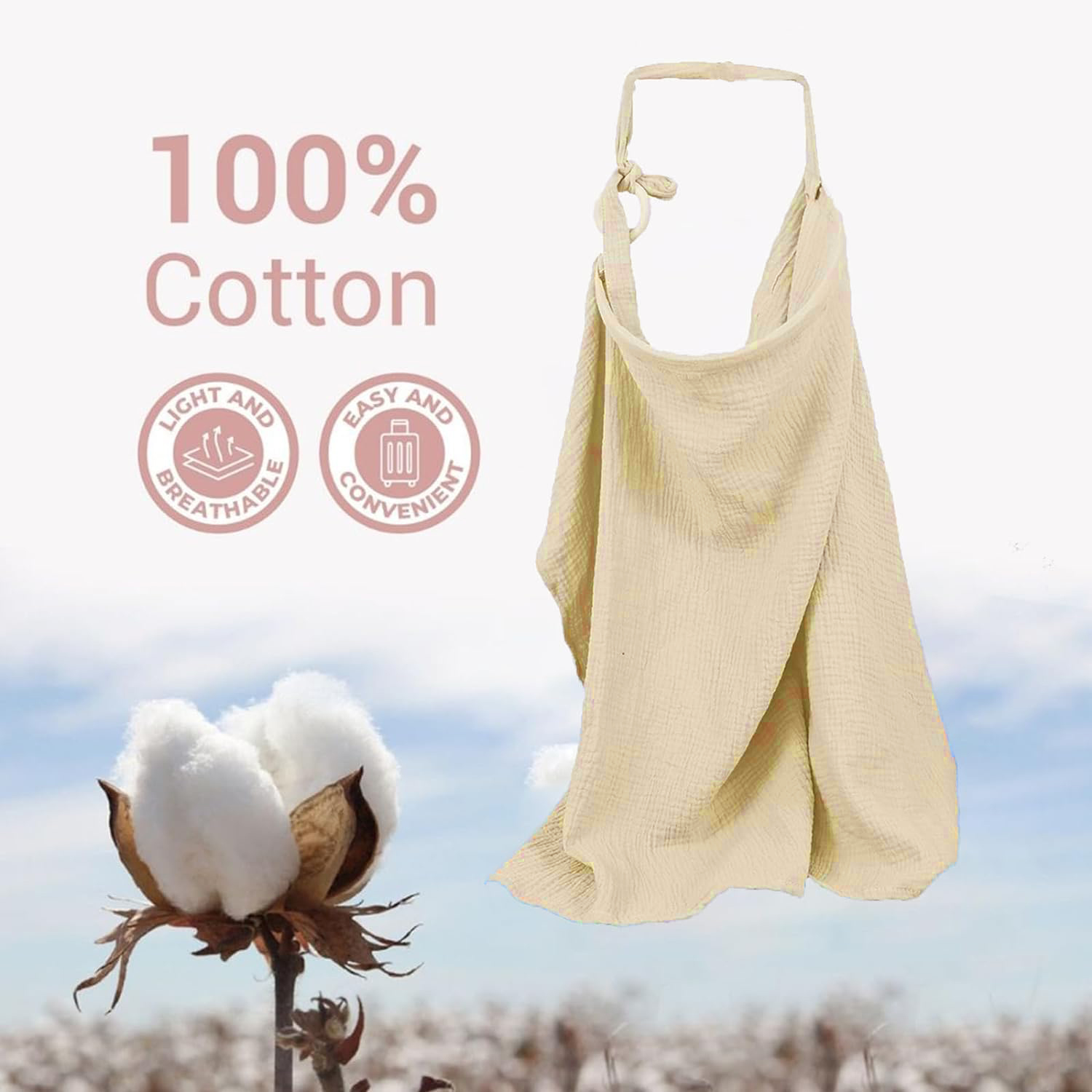 Muslin Nursing Cover for Baby  - Baby Nursery Hospital 评论和价格