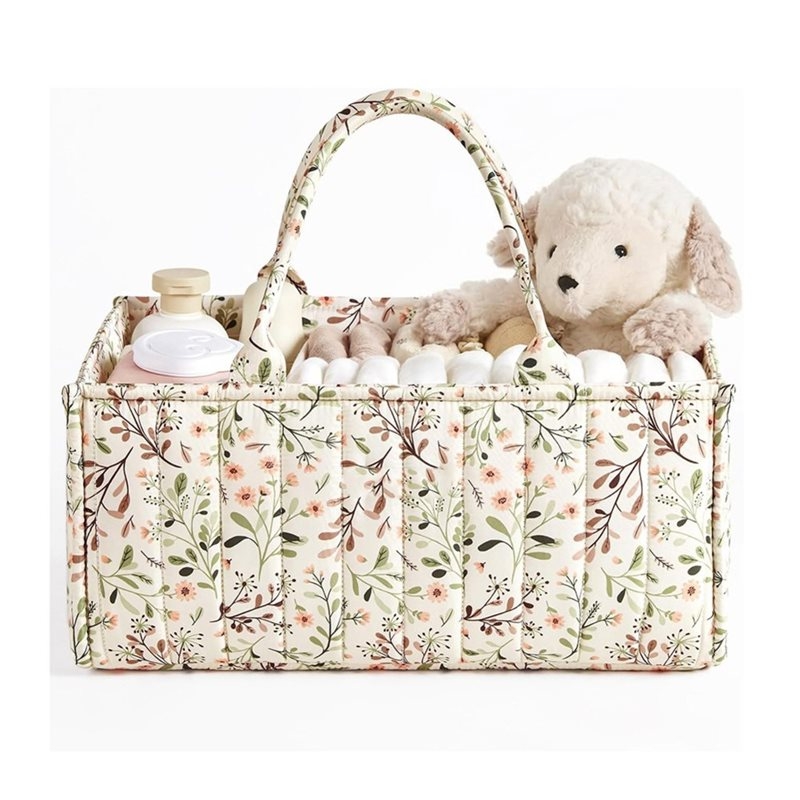 WOTT-Stylish Floral Diaper Cad - Baby Nursery Must Haves 评论和价格