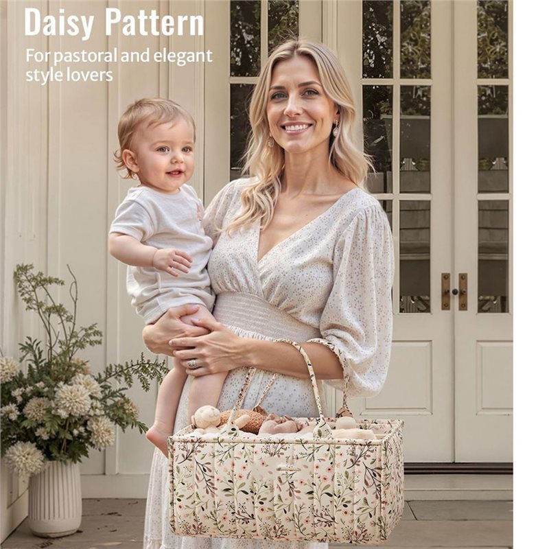 WOTT-Stylish Floral Diaper Cad - Baby Nursery Must Haves 评论和价格
