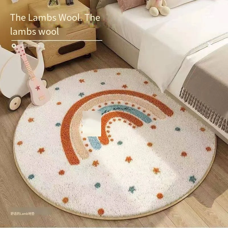 VIKAMA Cartoon Round Imitation - Baby Nursery Rug 评论和价格
