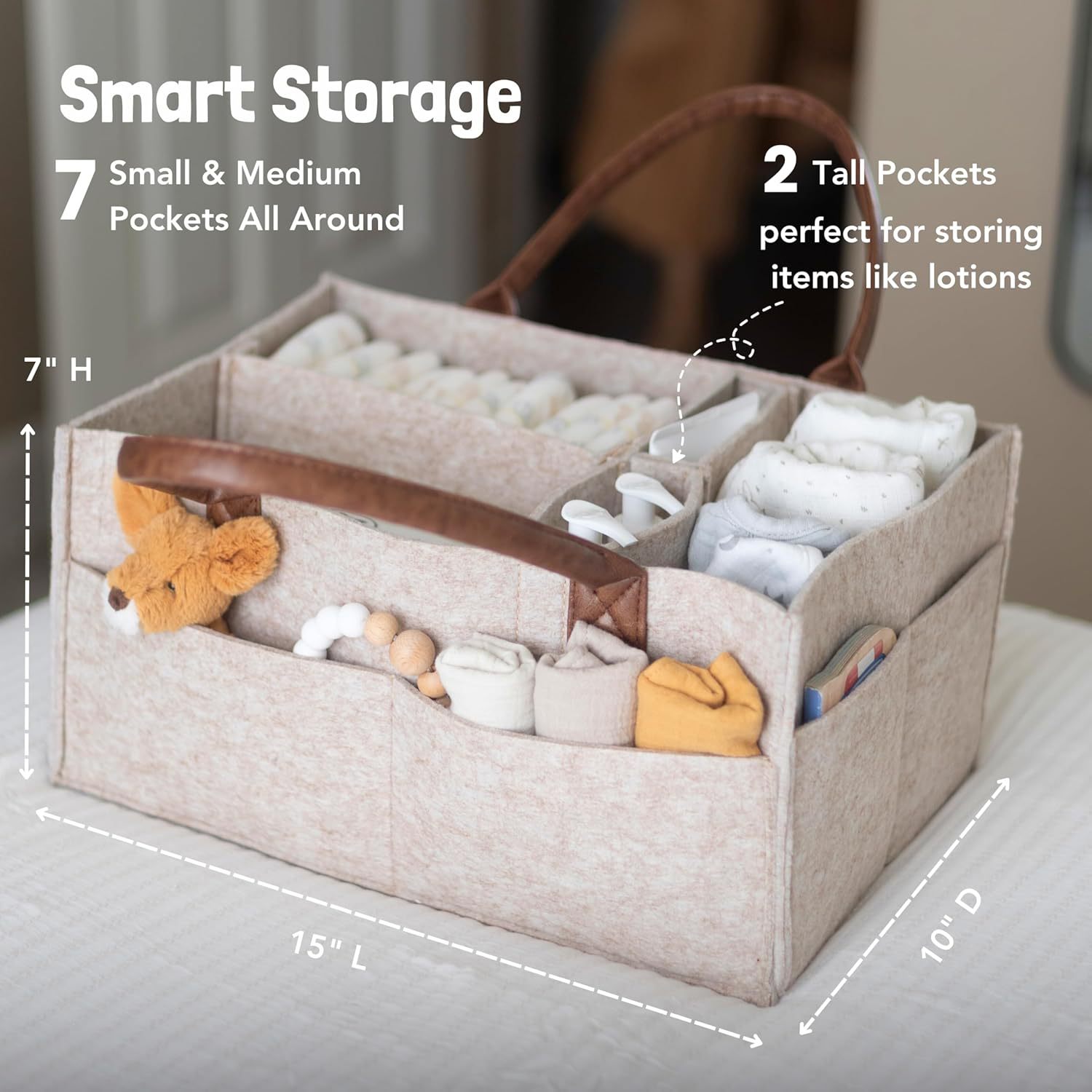 Baby Felt Storage Nursery Orga - Baby Nursery Unisex 评论和价格