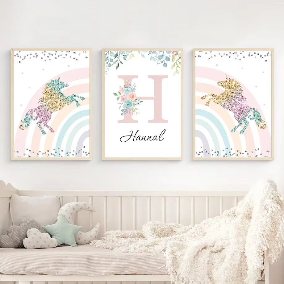 Kawaii Mermaid Angel Girl Unic - Baby Unicorn Nursery 评论和价格