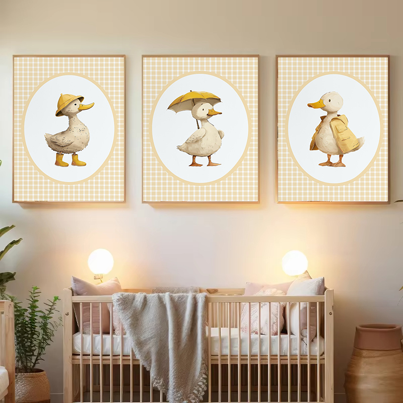 Silly Nursery Little Duck Yell - Baby Nursery Yellow Walls 评论和价格