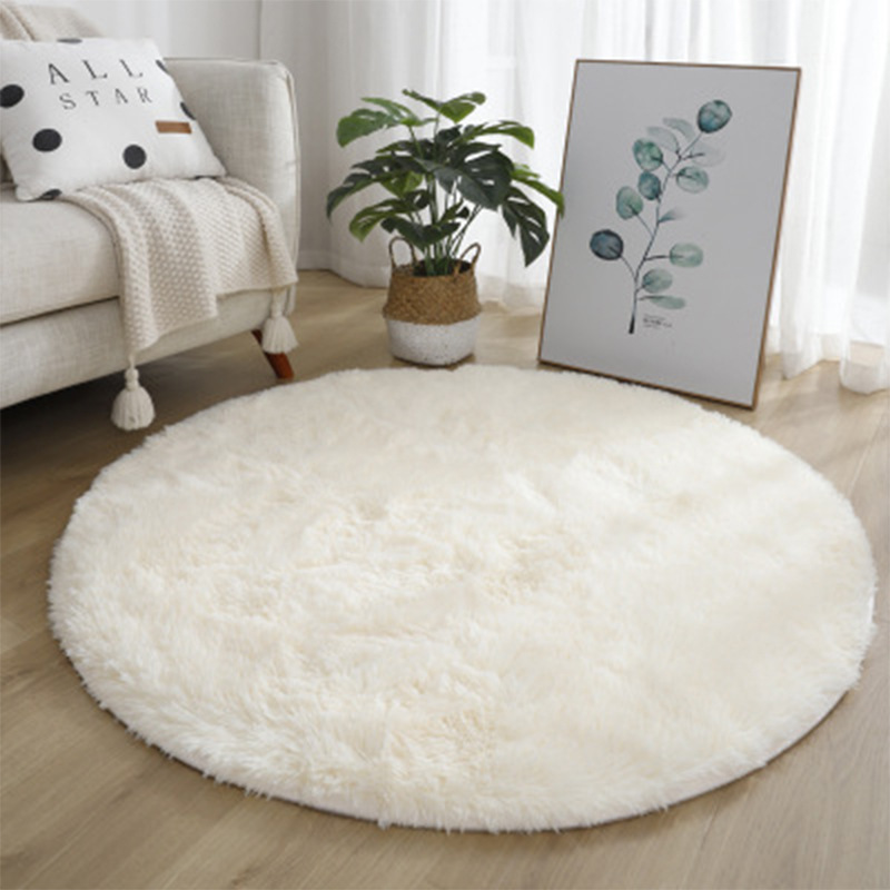 Super Soft Fluffy Round Rug Pl - Baby Nursery Rug 评论和价格