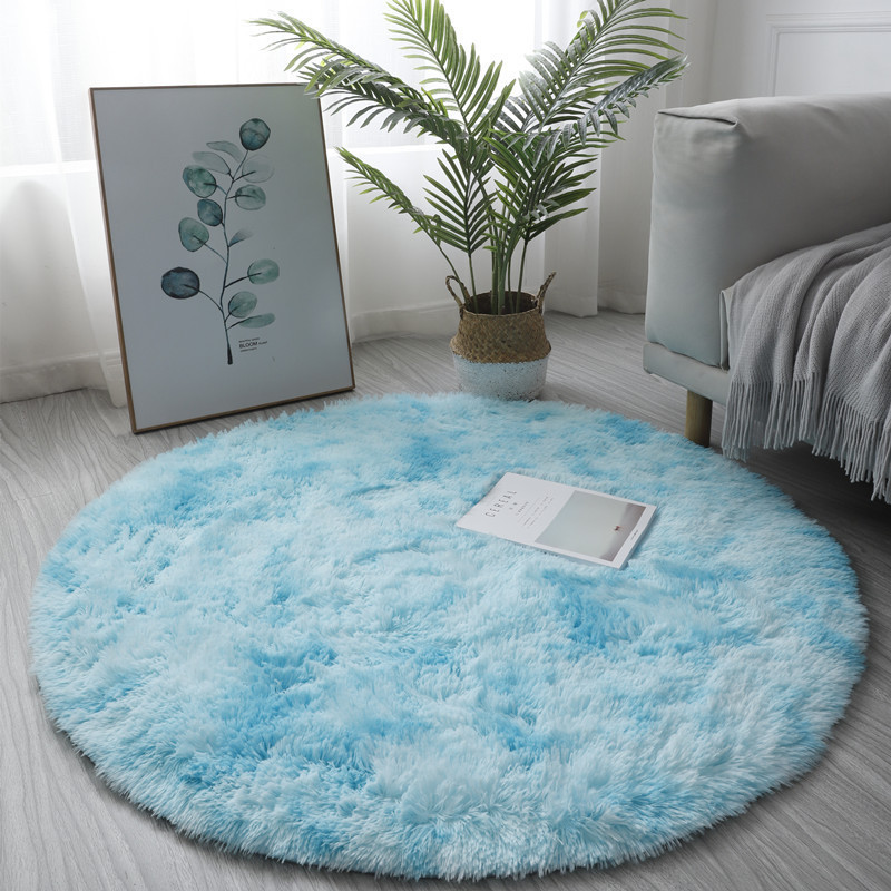 Super Soft Fluffy Round Rug Pl - Baby Nursery Rug 评论和价格