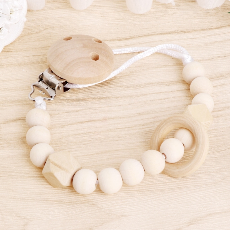 Baby Pacifier Clip Chain Woode - Baby Nursery Hospital 评论和价格