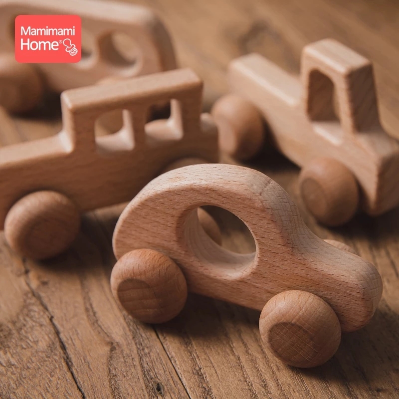 1pc Wooden Car Baby Toys BPA F - Baby Nursery Hospital 评论和价格