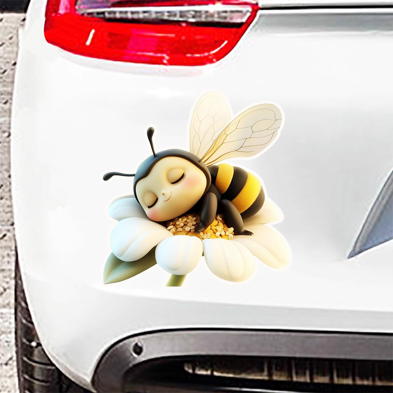 Bee Cute Bumblebee Car Sticker - Baby Nursery Yellow Walls 评论和价格