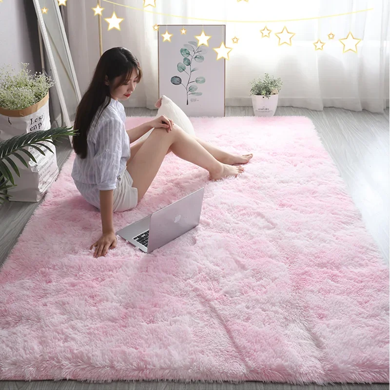 Pink Kids Carpet For Girls Bed - Baby Nursery Rug 评论和价格