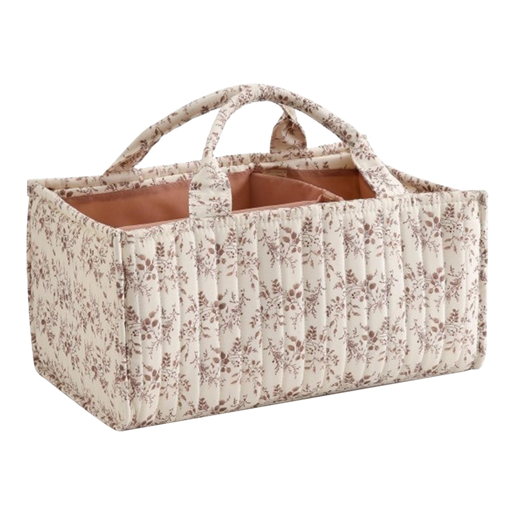 Floral Diaper Caddy Organizer  - Baby Nursery Must Haves 评论和价格