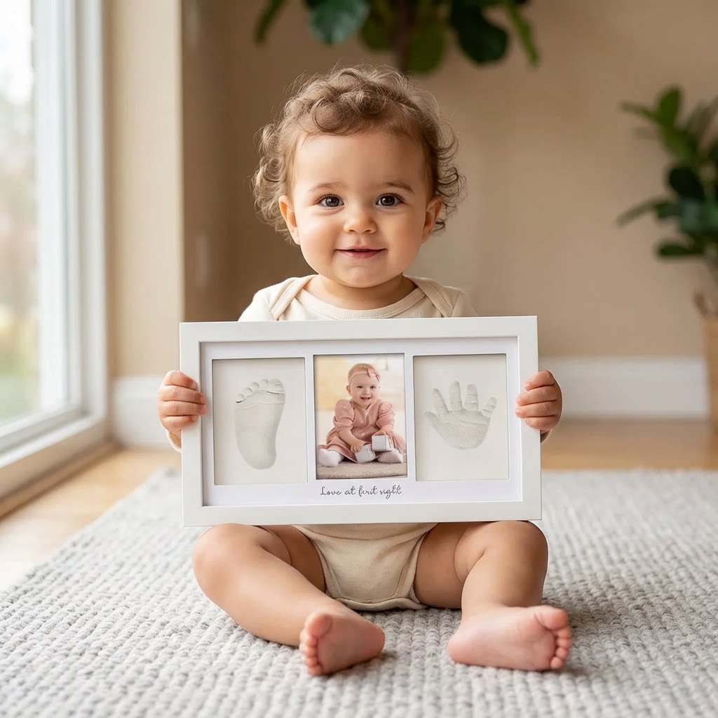 Baby Handprint Footprint Clay  - Baby Nursery Unisex 评论和价格