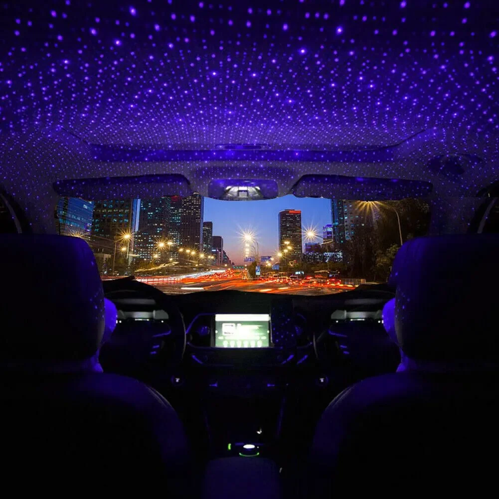 5V USB Mini Car LED Starry Sky - Night Light Projector Stars 评论和价格