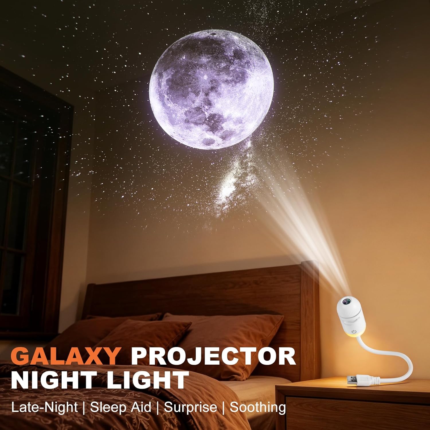 2-in-1 Mini Galaxy Star Projec - Night Light Projector Stars 评论和价格
