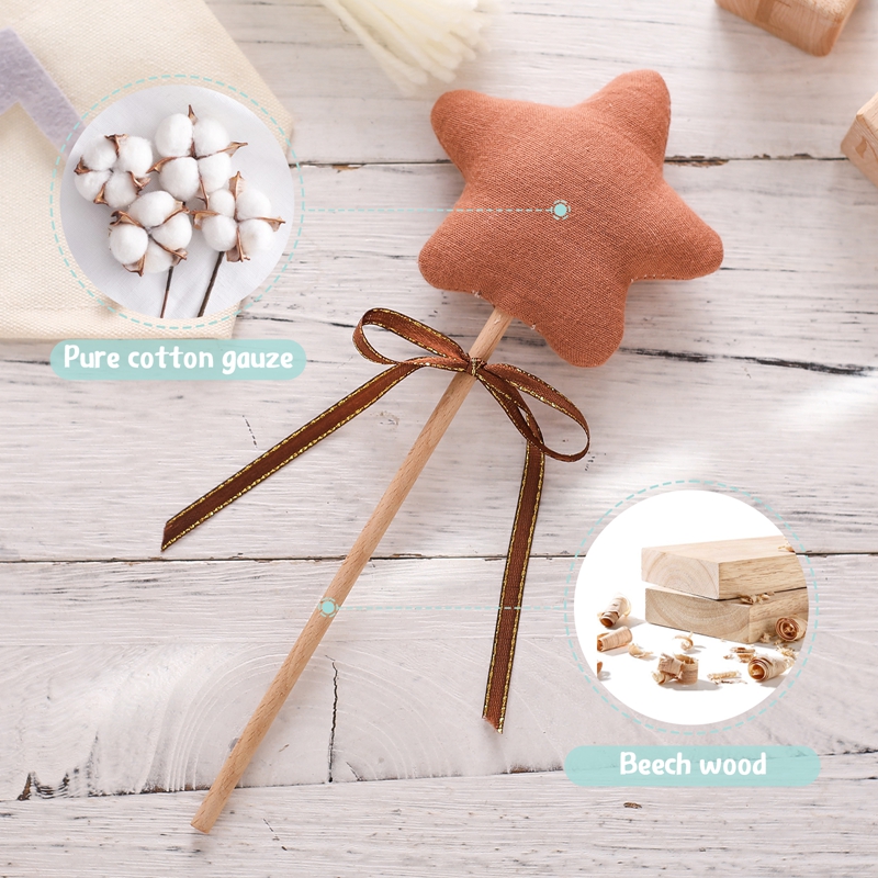 1PC Baby Rattle Toy Beech Wood - Baby Nursery Hospital 评论和价格