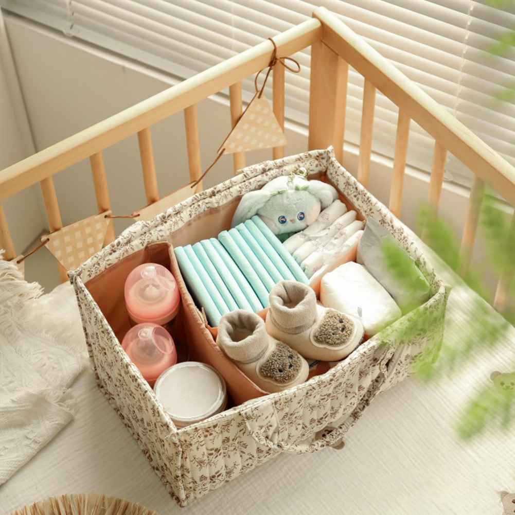 Floral Nursery Storage Basket  - Baby Nursery Must Haves 评论和价格