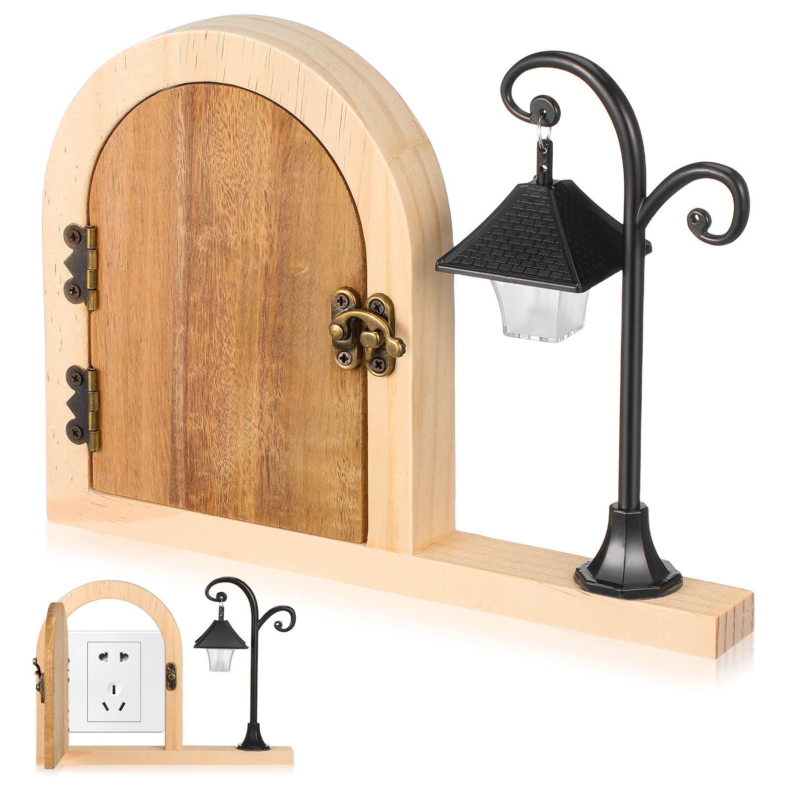 Wooden Fairy Door Outlet Cover - Outlet Cover Childproof 评论和价格