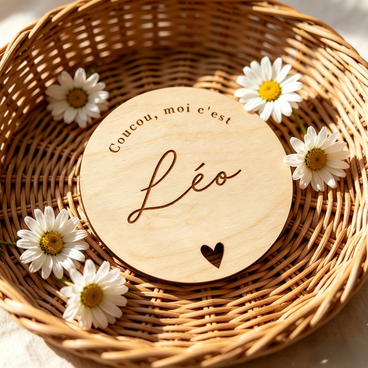Custom Round Wooden Name Plaqu - Baby Nursery Name Sign 评论和价格