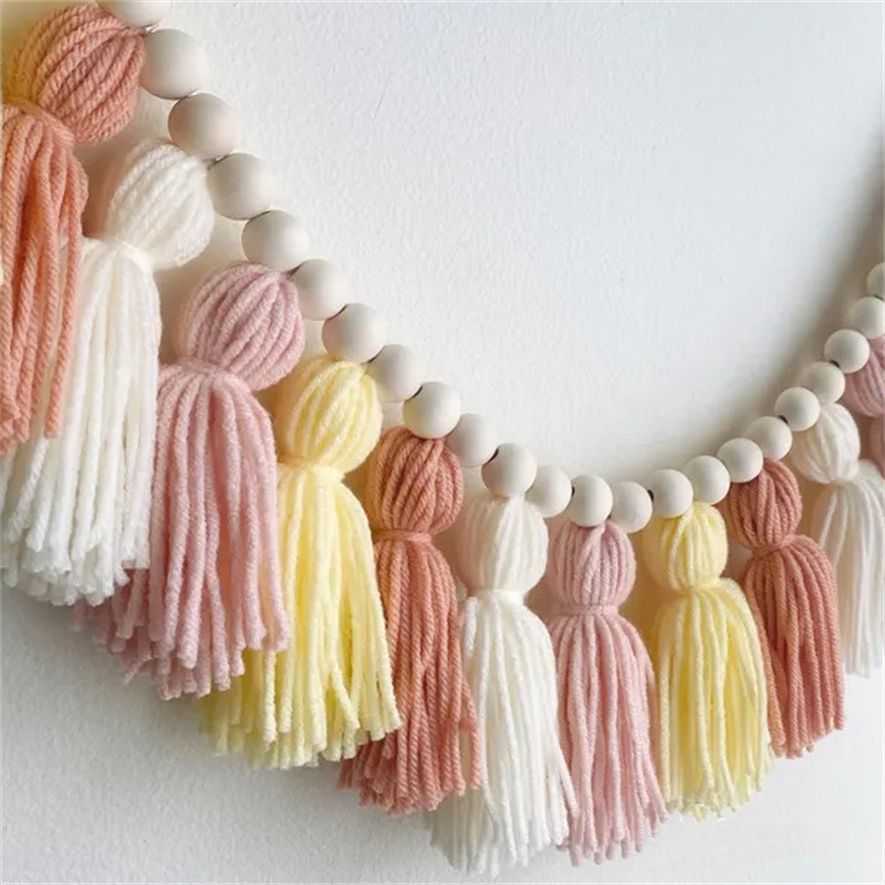 Yellow Boho Tassel Garlands Wa - Baby Nursery Yellow Walls 评论和价格
