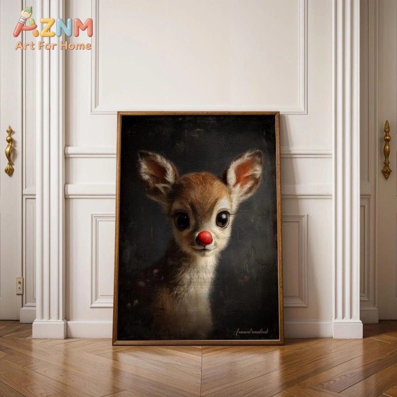 Unframed Canvas Wall Art Cute  - Baby Nursery Vintage Decor 评论和价格