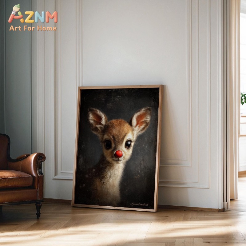 Unframed Canvas Wall Art Cute  - Baby Nursery Vintage Decor 评论和价格