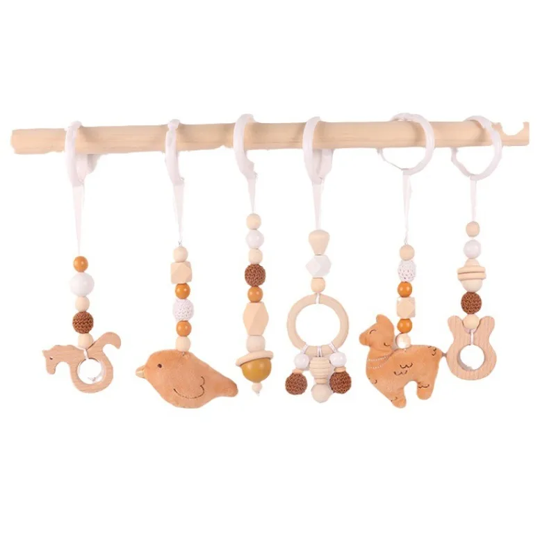 6Pcs Wooden Baby Toys Wooden B - Baby Nursery Hospital 评论和价格