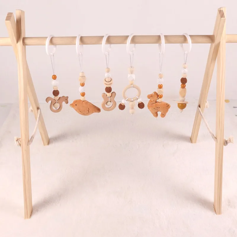 6Pcs Wooden Baby Toys Wooden B - Baby Nursery Hospital 评论和价格