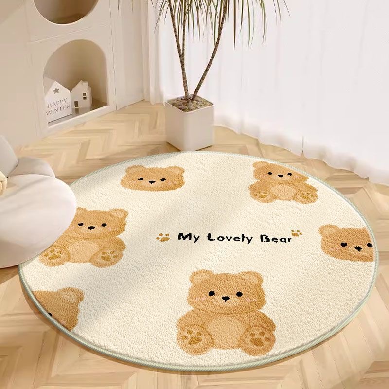 VIKAMA 1PC Round Carpet Living - Baby Nursery Rug 评论和价格