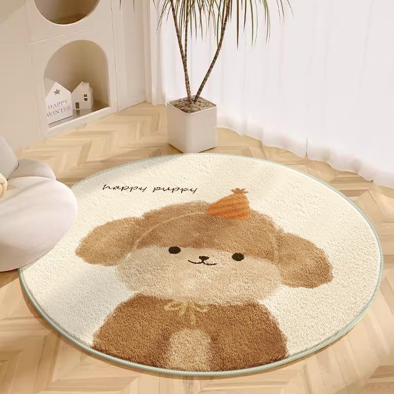 VIKAMA 1PC Round Carpet Living - Baby Nursery Rug 评论和价格
