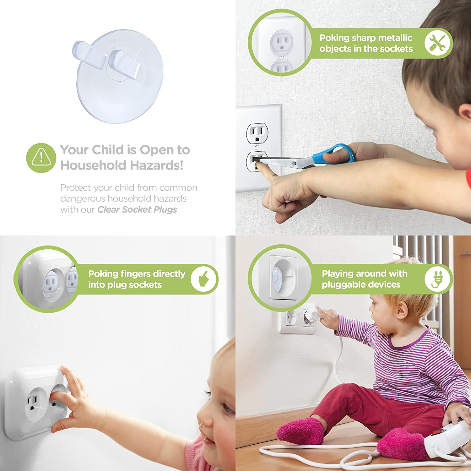 10pcs Outlet Covers, American  - Outlet Cover Childproof 评论和价格