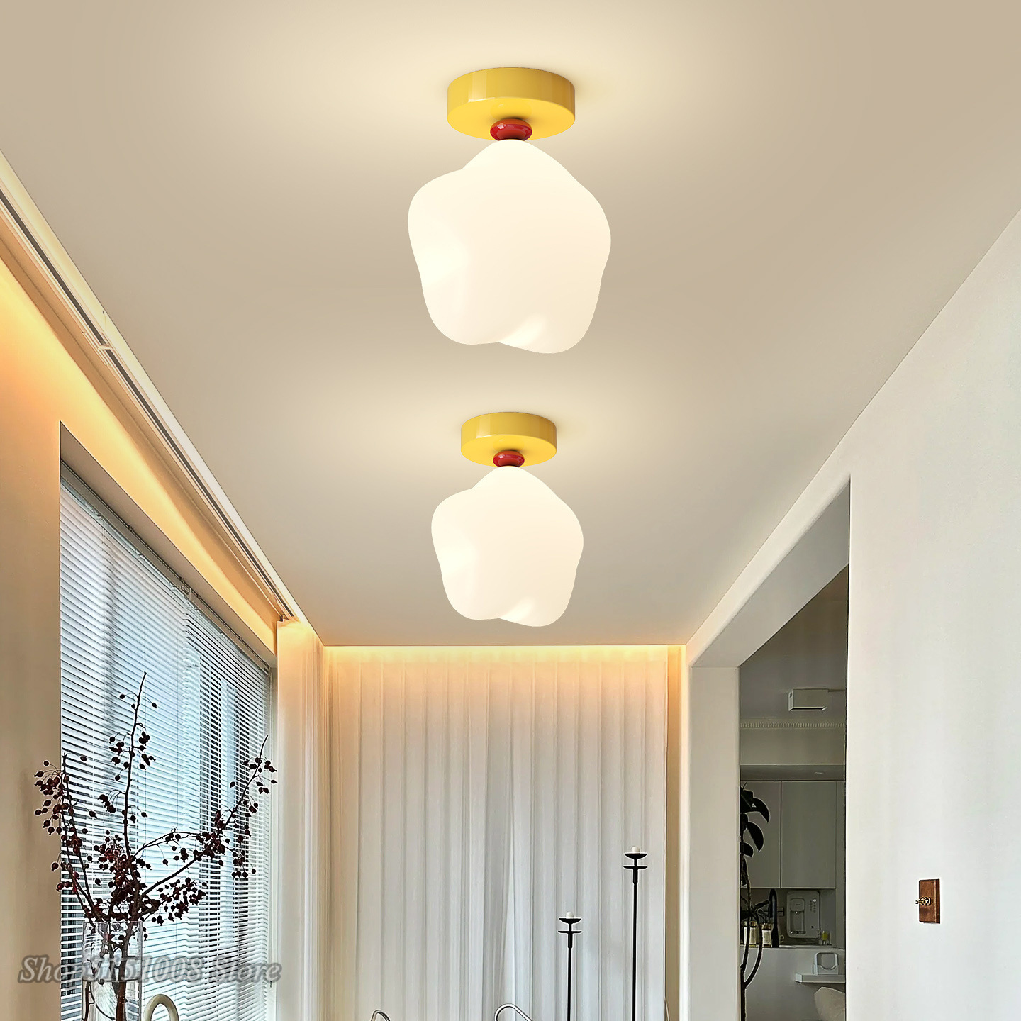 Girl Boy Children's Room  LED  - Baby Nursery Yellow Walls 评论和价格
