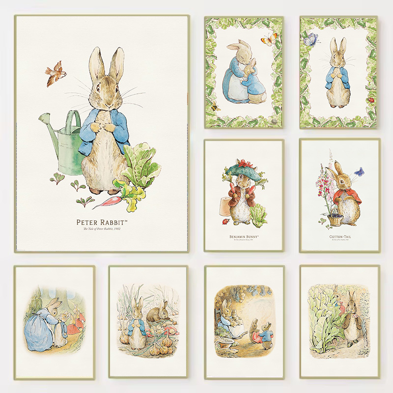 2026 Vintage Boho Bunny Rabbit - Baby Nursery Vintage Decor 评论和价格
